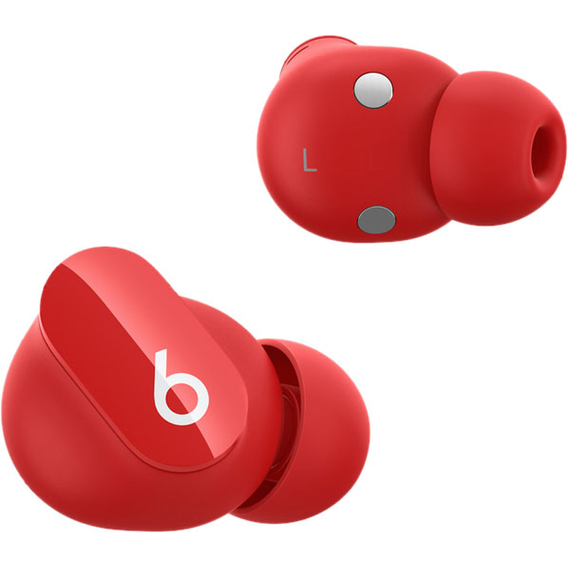 Беспроводные наушники Beats Studio Buds True с системой шумоподавления красного цвета